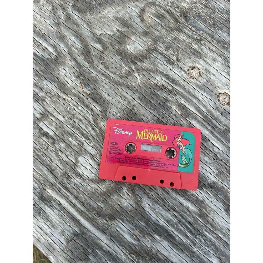 RETRO Disney‎ The Little Mermaid Cassette Read Along Story, Under the Sea- Ariel
